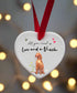 Love and a Vizsla Ceramic Heart